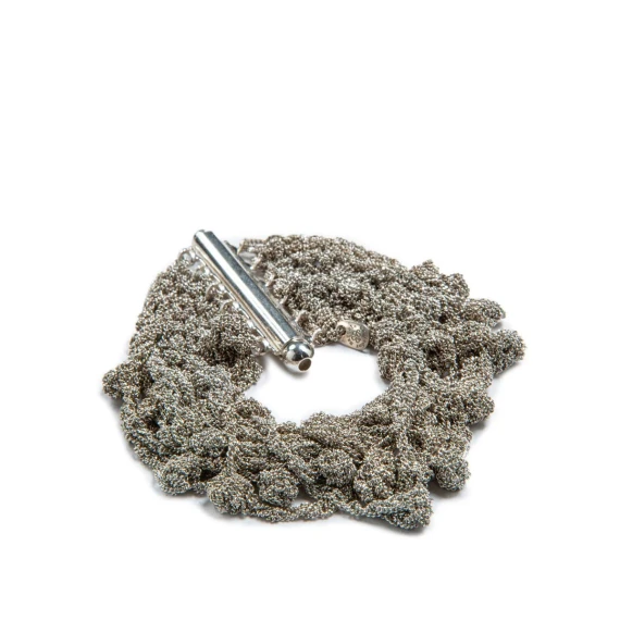 bracciale FILO SPINATO alto in argento 925