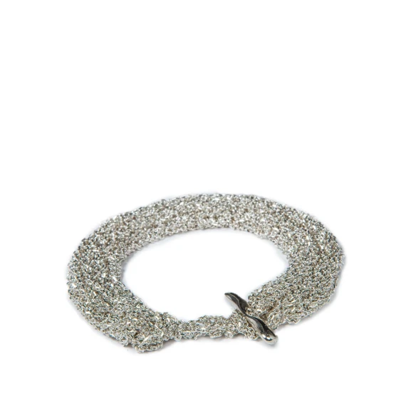 bracciale TRICOT in argento 925 bianco