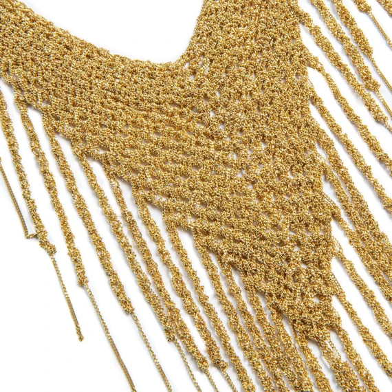 collana APACHE in argento con bagno in oro giallo