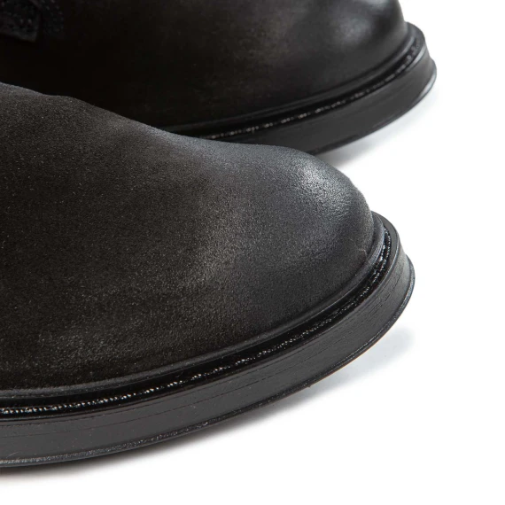 biker arricciato nero