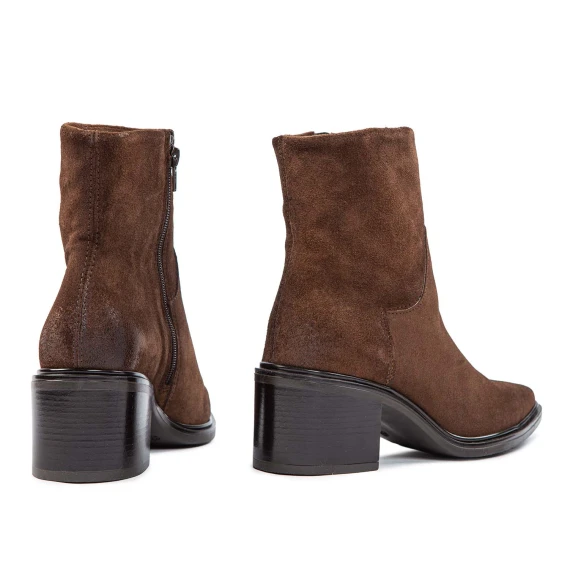 mahogany suede camperos ankle boots