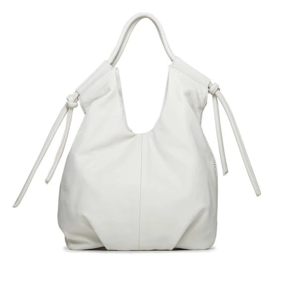 shopper KAREN in pelle forata bianca