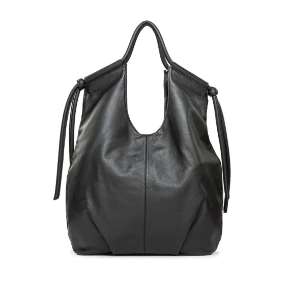 shopper KAREN in pelle nera 