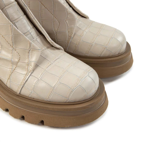 biker KUNI NO LACE in stampa cocco