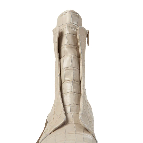 biker KUNI NO LACE in stampa cocco