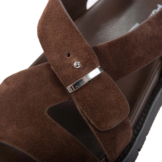 sandali BAKY in camoscio cioccolato