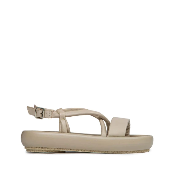 sandali BILL in pelle crema