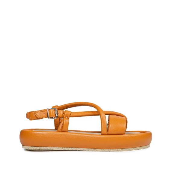 sandalo BASU in pelle arancione