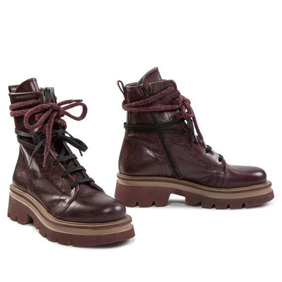 anfibio KUNI in pelle bordeaux