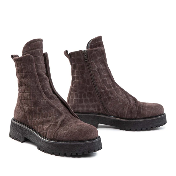 biker KUNI no lace stampa cocco testa di moro