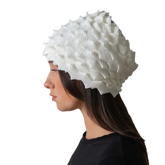 fascia EGG in lana bianca