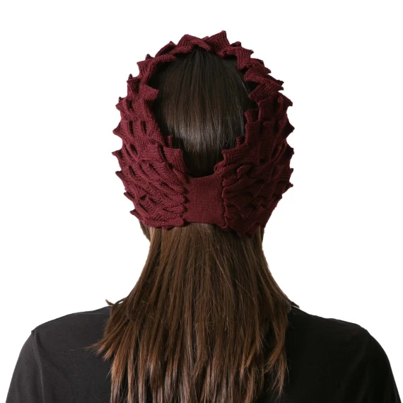 fascia EGG in lana bordeaux