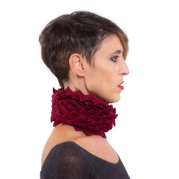 fascia in lana bordeaux