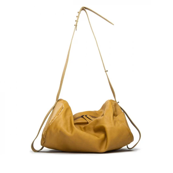 borsa LORICA in pelle orzo