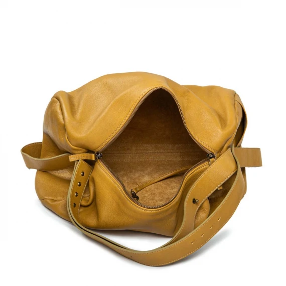 borsa LORICA in pelle orzo