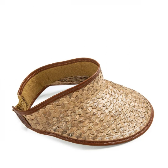 visiera VISIEVA intrecciata cuoio