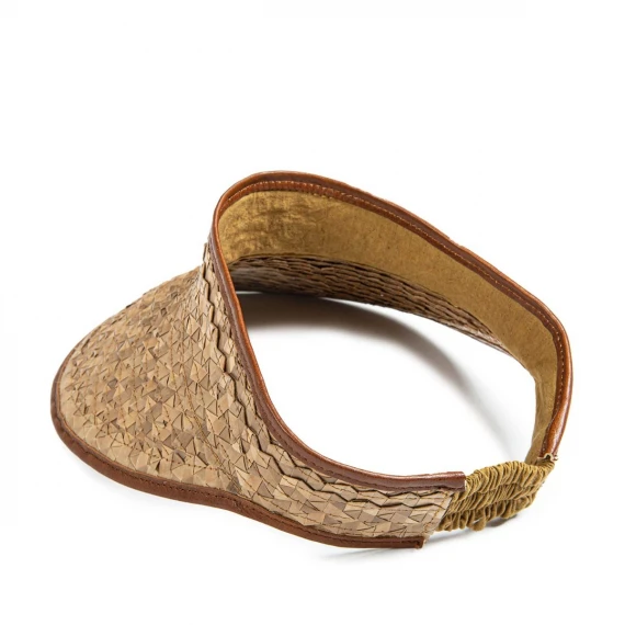 visiera VISIEVA intrecciata cuoio