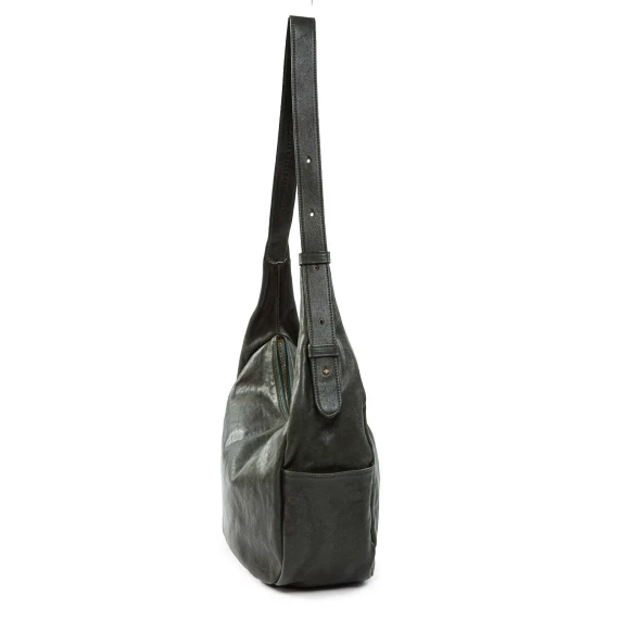 KITHARA green leather shoulder bag
