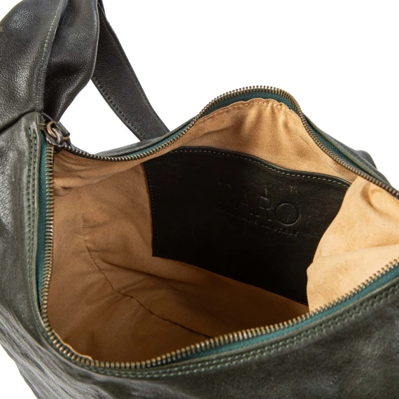 KITHARA green leather shoulder bag