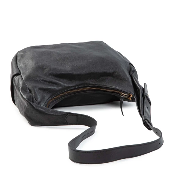 KITHARA black leather shoulder bag
