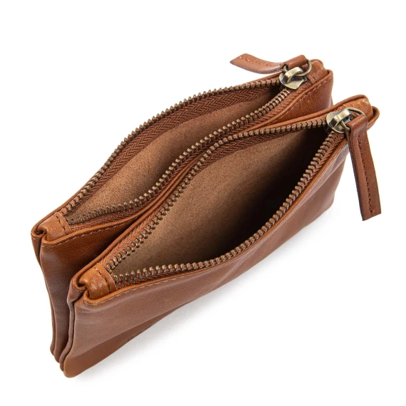 clutch MINI ZELDA pelle cuoio