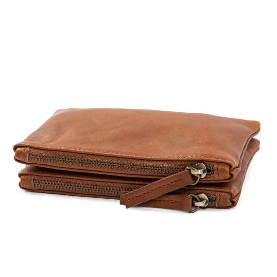 clutch MINI ZELDA pelle cuoio