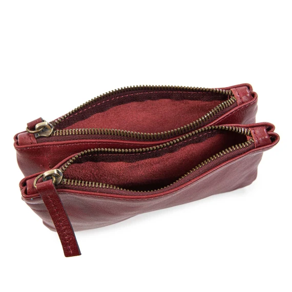 clutch MINI ZELDA pelle rossa