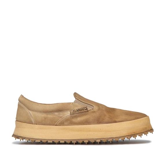 slipon in pelle sabbia