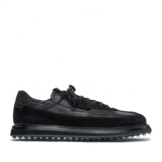 sneakers in pelle nera