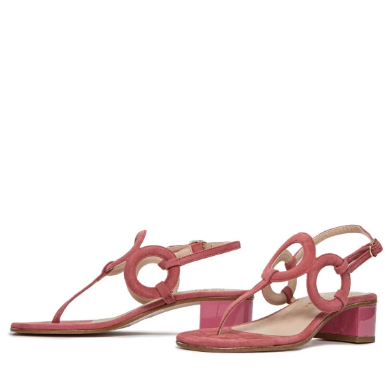 sandali infradito in camoscio cipolla