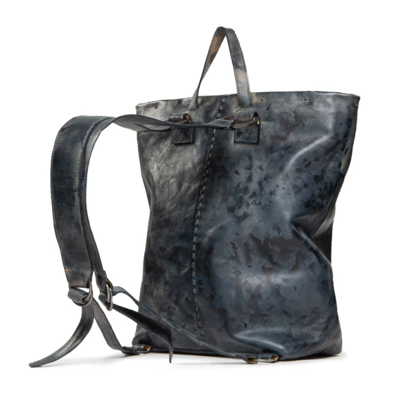 zaino SHEILD in pelle blu