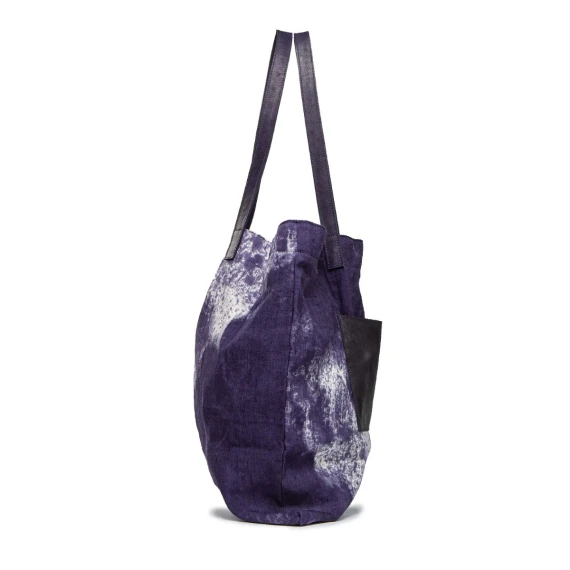 shopper HEMP in tessuto viola