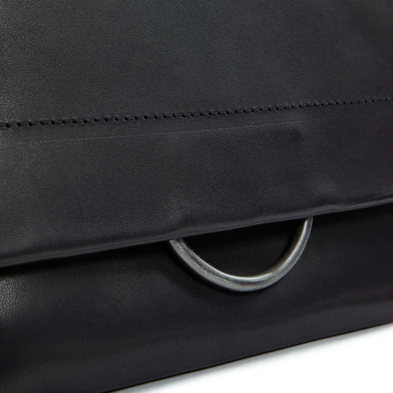 LUNA S briefcase in black leather