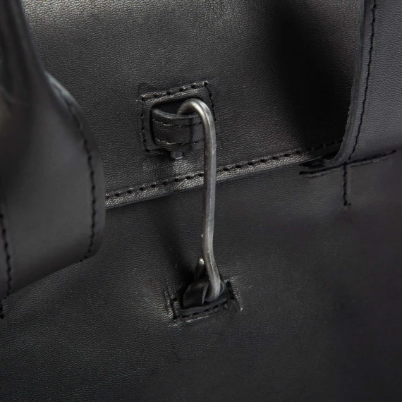 DOCTOR M briefcase in black leather