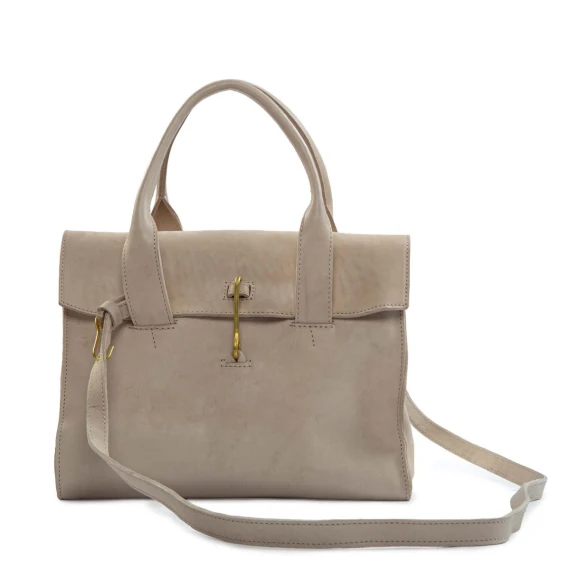 DOCTOR M briefcase in gray leather
