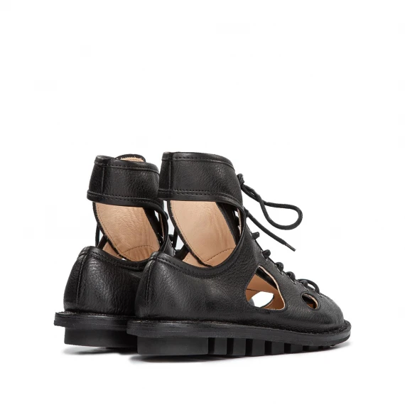 sandali SPOCK in pelle nera