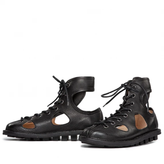 sandali SPOCK in pelle nera