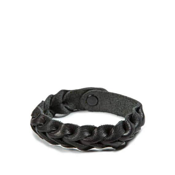 bracciale intrecciato in pelle