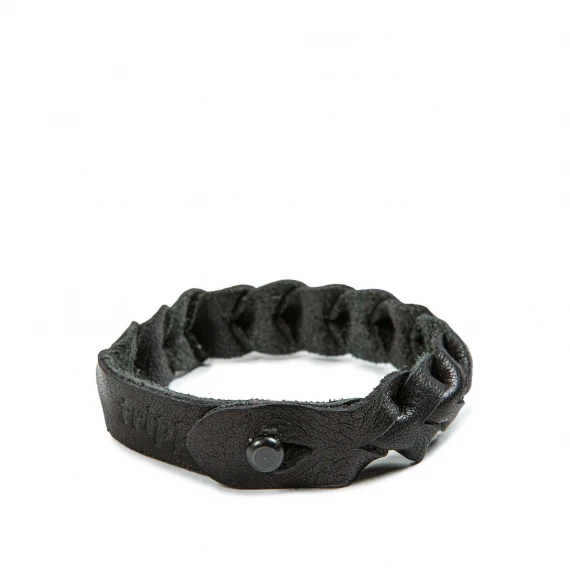 bracciale intrecciato in pelle