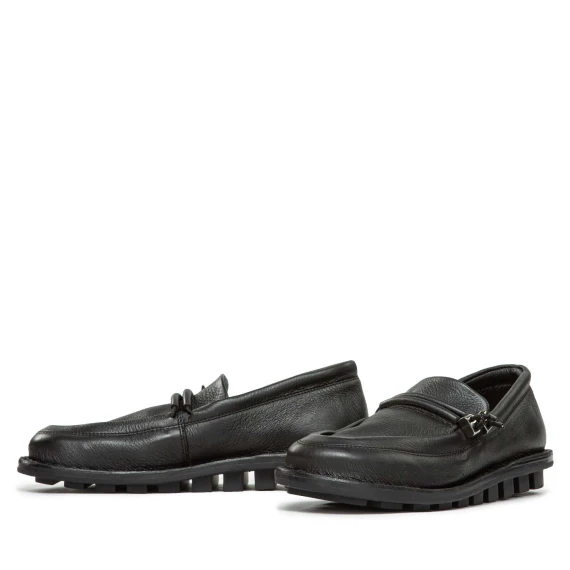 mocassino DUCT in pelle nera