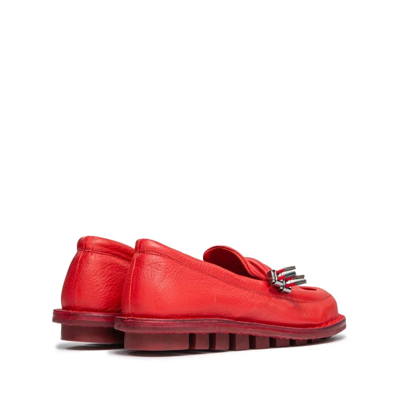 mocassino DUCT in pelle rossa