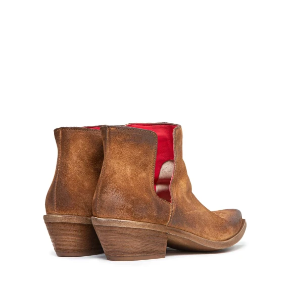 accollato in camoscio cuoio