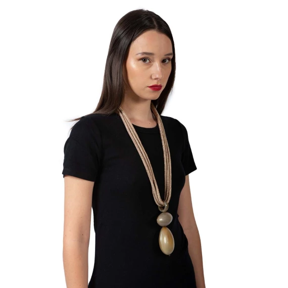 collana pendente a goccia oro