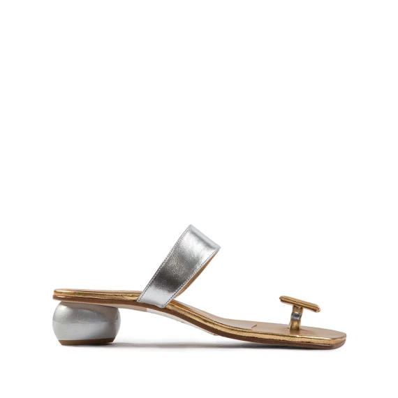 sabot cerchio rettangolo argento oro