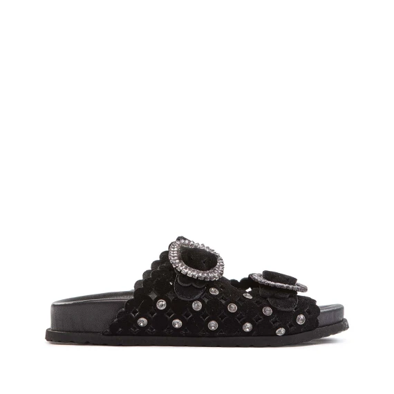 sabot ZOE due fibbie neri