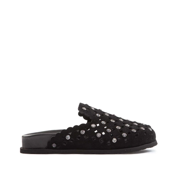 sabot ZOE punta chiusa strass nero
