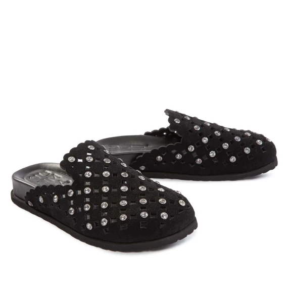 sabot ZOE punta chiusa strass nero