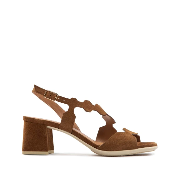 sandali FLOW in camoscio marrone