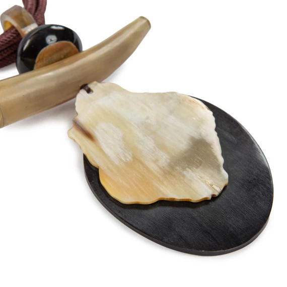 two-tone teardrop necklace
