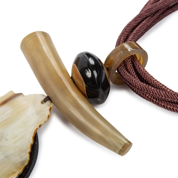 two-tone teardrop necklace